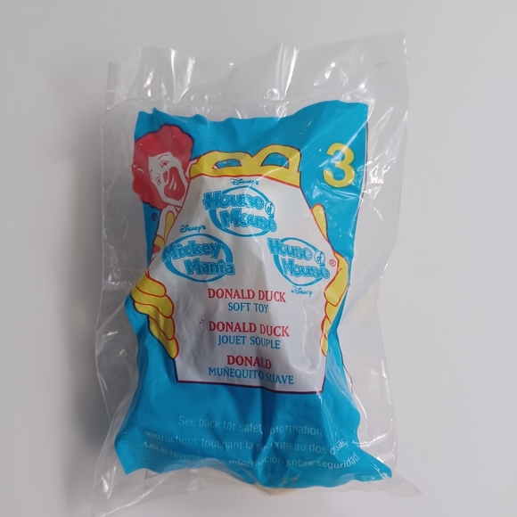 Mickey Mouse McDonald's Happy Meal Toy #3 -Mickey Mouse Soft Toy 2001 - Picture 9 of 9